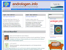 Tablet Screenshot of andrologen.info